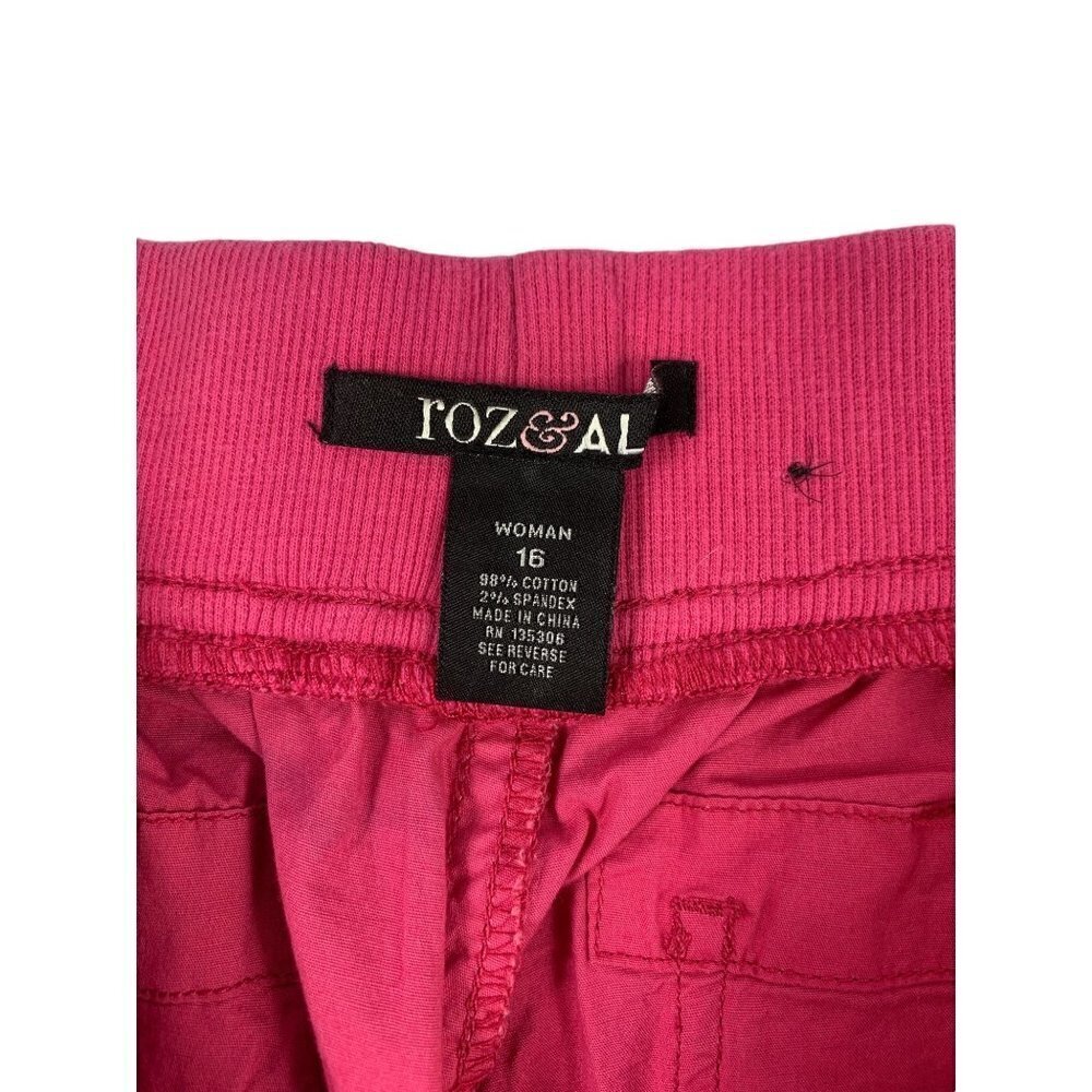 Roz & Ali Women's Fuchsia Capris - Picture 3 of 7